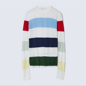 BLDWN Multicolor Striped Lightweight Sweater Top